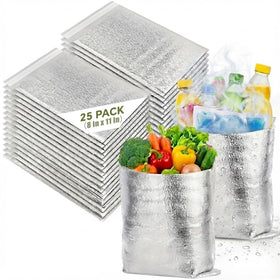 Smilco reusable insulation bag folded flat for compact storage and quick setup.