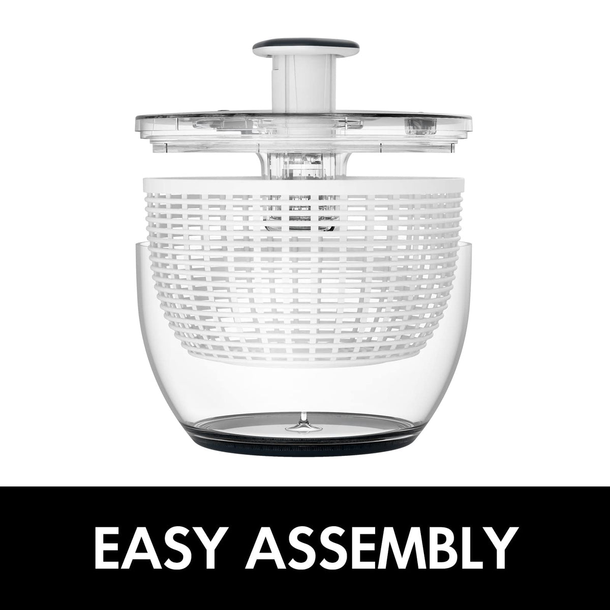Smile mom salad spinner multipurpose-dryer-drainer serves as a compact all-in-one solution.