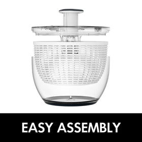 Smile mom salad spinner multipurpose-dryer-drainer serves as a compact all-in-one solution.