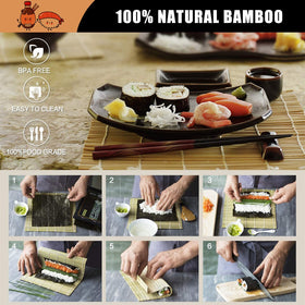 SmileTools chopsticks set supports comfortable handling for skillful rolling and dipping