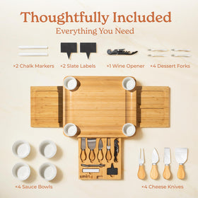 SMIRLY 3-sided charcuterie board design for creative, stunning platters.