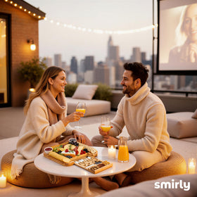 SMIRLY durable bamboo surface is easy to clean after gatherings