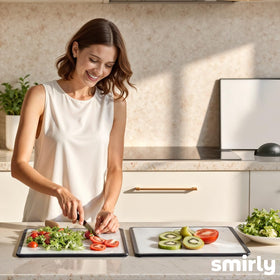 Smirly six-color options add style while keeping kitchen tasks organized