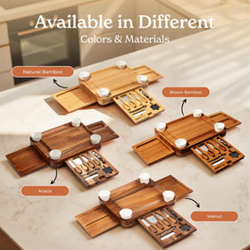 SMIRLY durable acacia wood charcuterie board with lasting beauty