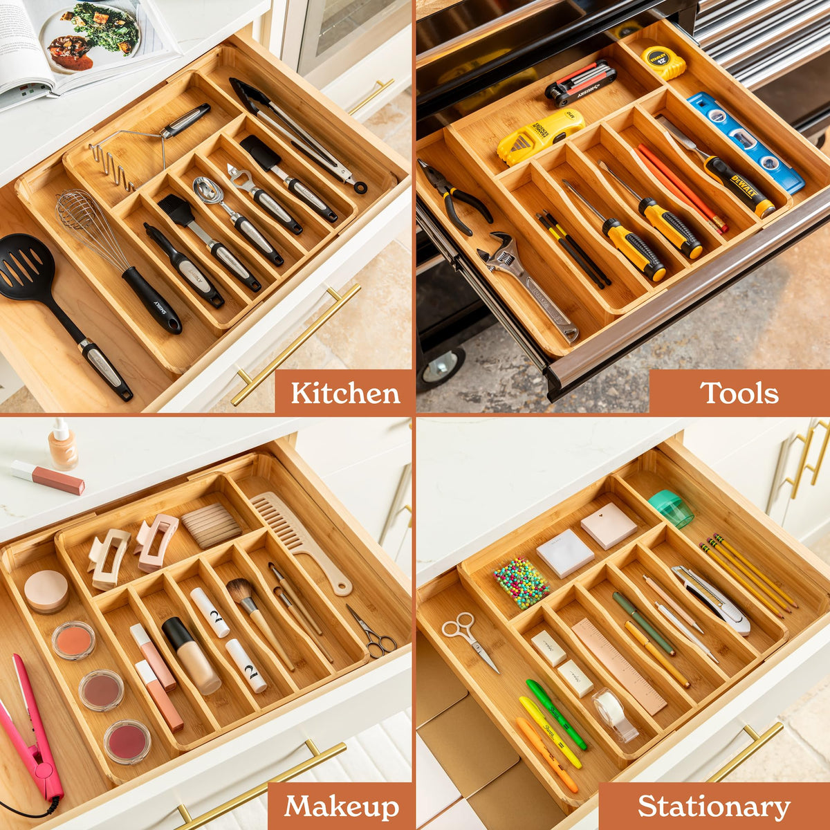 SMIRLY easy access design helps you reach utensils without rummaging.