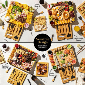 SMIRLY elegant entertaining platter helps create crowd-pleasing boards.