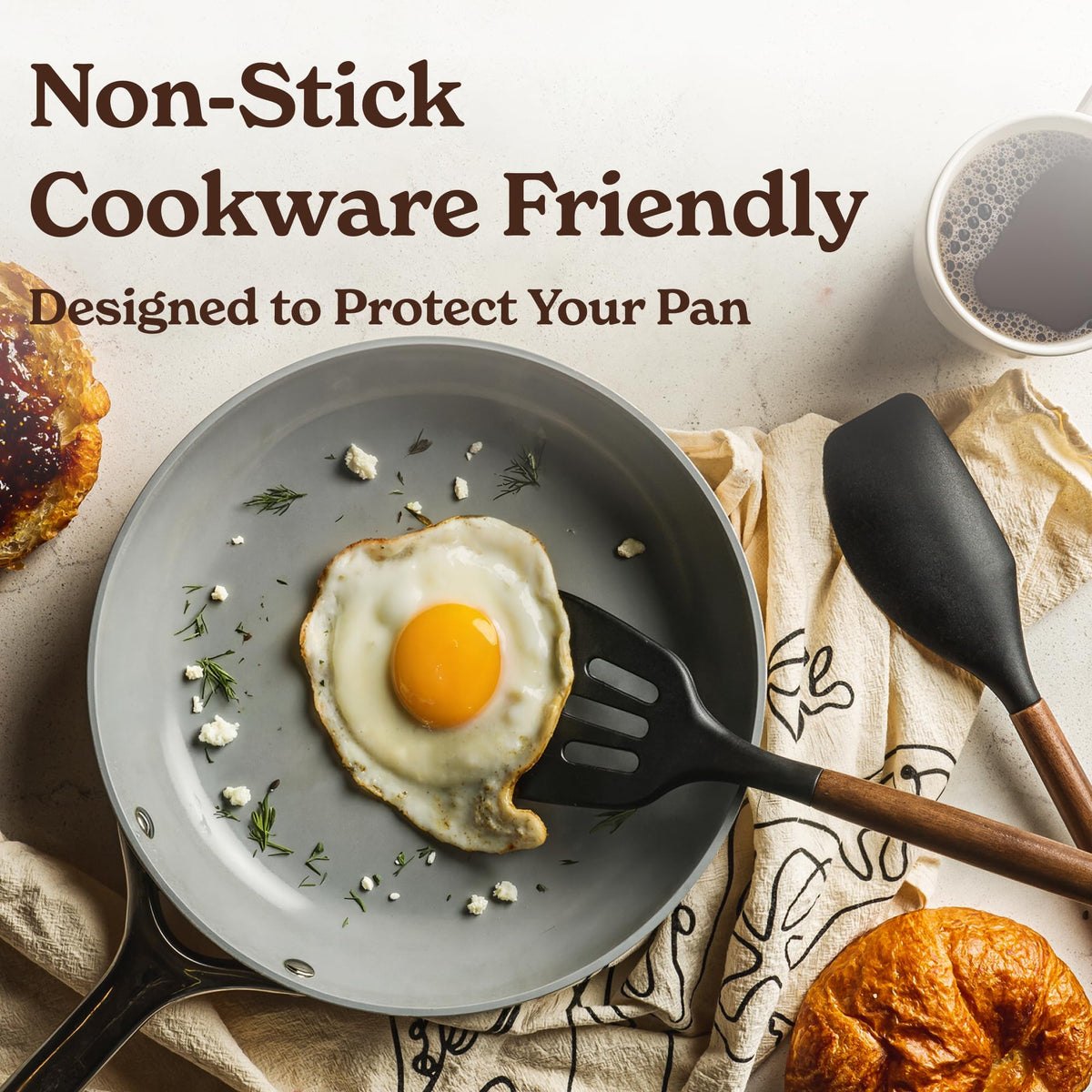 SMIRLY green silicone spatula and spoon design for easy cleaning and heat resistance