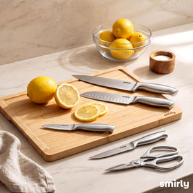 SMIRLY kitchen shears add trimming and packaging tasks to daily prep