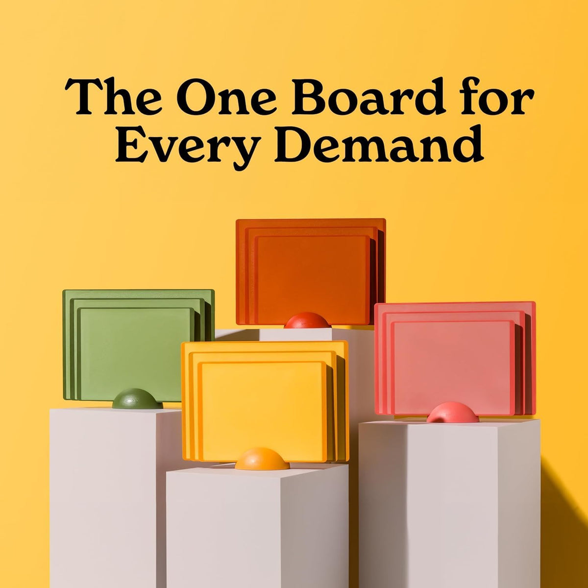 Smirly compact storage keeps countertops tidy between tasks.