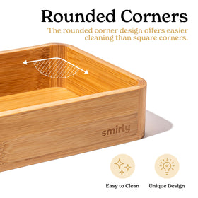 SMIRLY rounded-edges safety design emphasizes kid-friendly corners