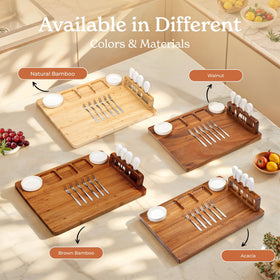 SMIRLY serving forks arranged with the board for easy serving