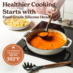 SMIRLY silicone spoons for gentle stirring and scraping with precision.