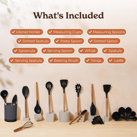 SMIRLY wooden handles with acacia wood provide comfortable grip in hand.