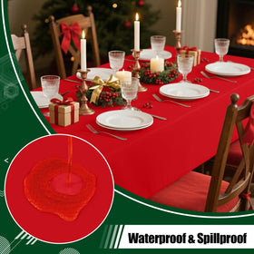 Smiry 108x54 rectangle tablecloth provides broad coverage for standard tables.