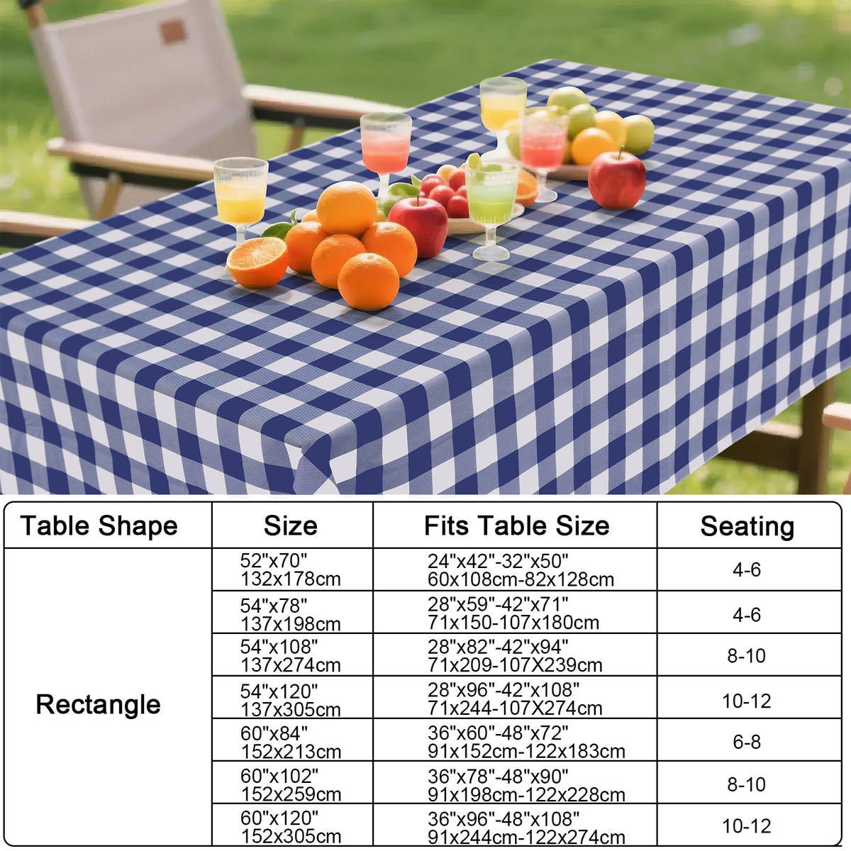 Smiry 60x84 size fits standard rectangular tables for family meals