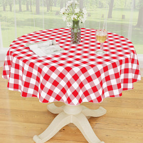 Smiry buffalo plaid tablecloth waterproof top, perfect for quick cleanup on outdoor picnics