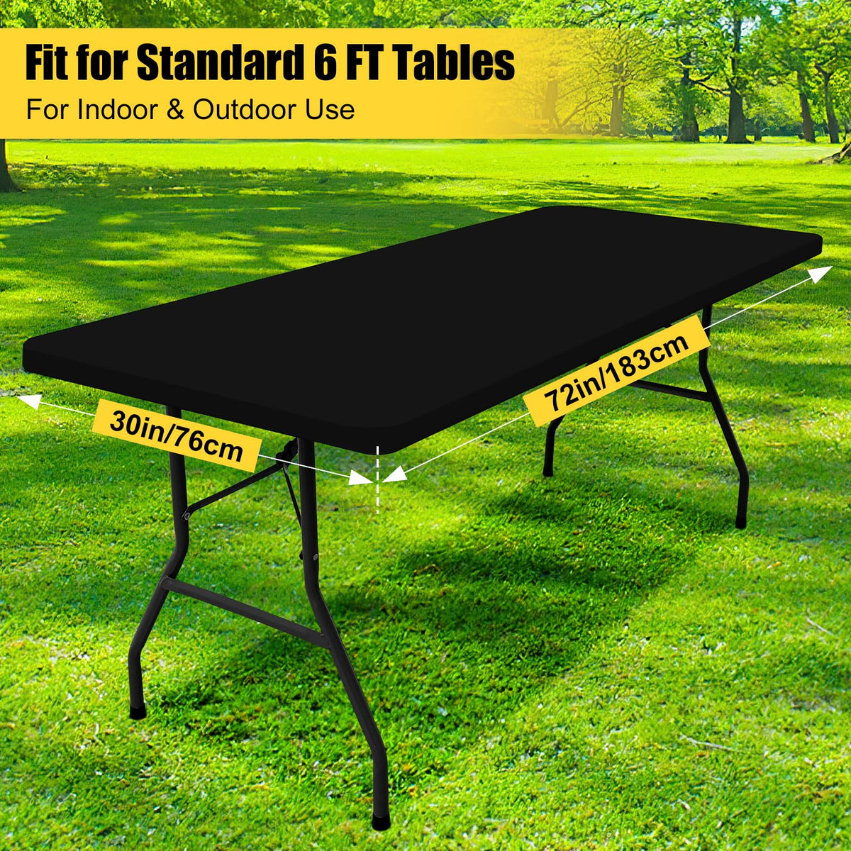 Smiry camping and picnic table cover elevates casual dining experiences.