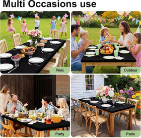 Smiry versatile table cover suits picnics, weddings, and family dinners