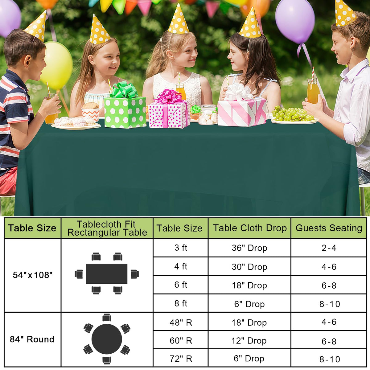 Smiry disposable table cloths are lightweight and portable for on-the-go dining.