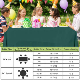Smiry disposable table cloths are lightweight and portable for on-the-go dining.
