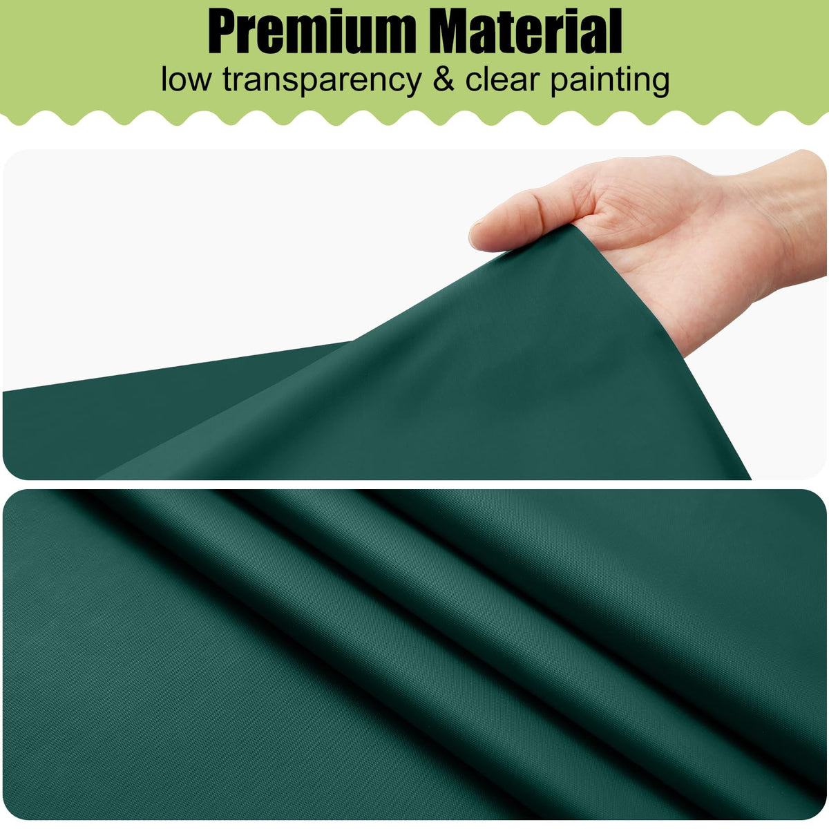 Smiry classic rectangle table cover complements green decor at events.