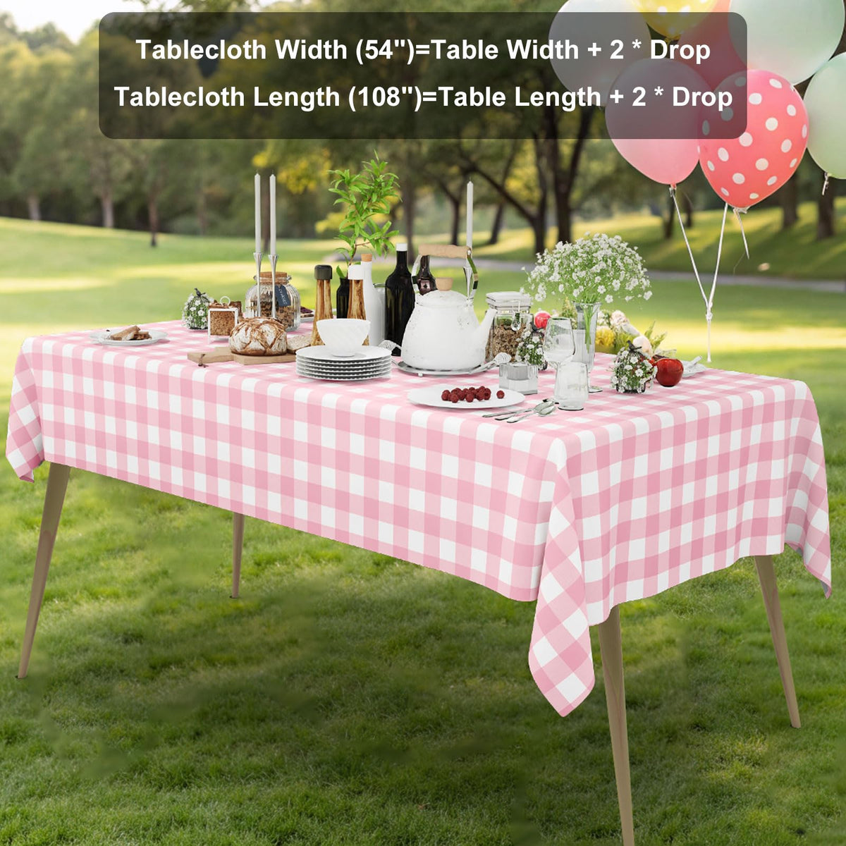 Smiry disposable tablecloth ready for easy clean-up with a damp cloth.