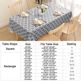 Smiry table cloth edge stitching and durable construction detail.