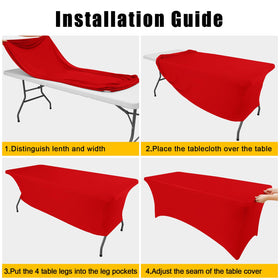 Durable stitching on Smiry table cover for repeated events.