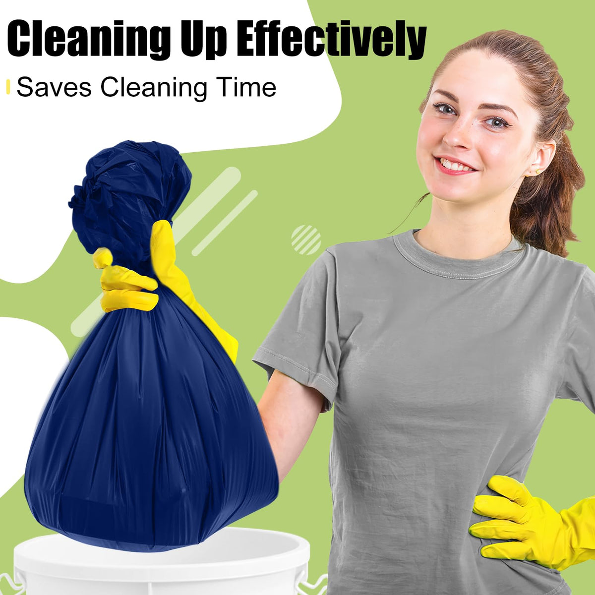 Smiry easy-clean navy tablecloth after spills for quick disposal