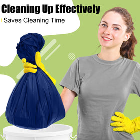 Smiry easy-clean navy tablecloth after spills for quick disposal