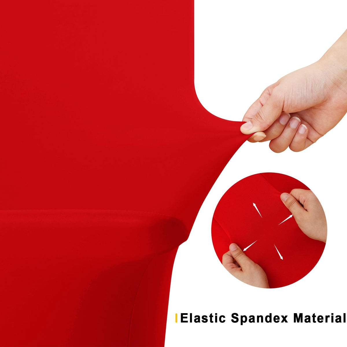 Four elastic pockets secure folding legs for full coverage.