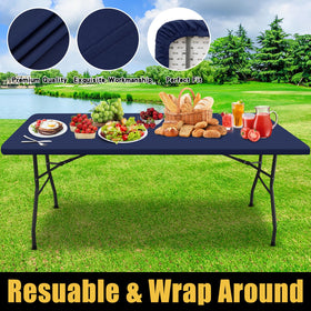 Smiry table cover is machine washable for fast refresh after events.