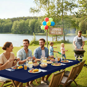 Smiry navy color suits casual to formal settings indoors or outdoors.