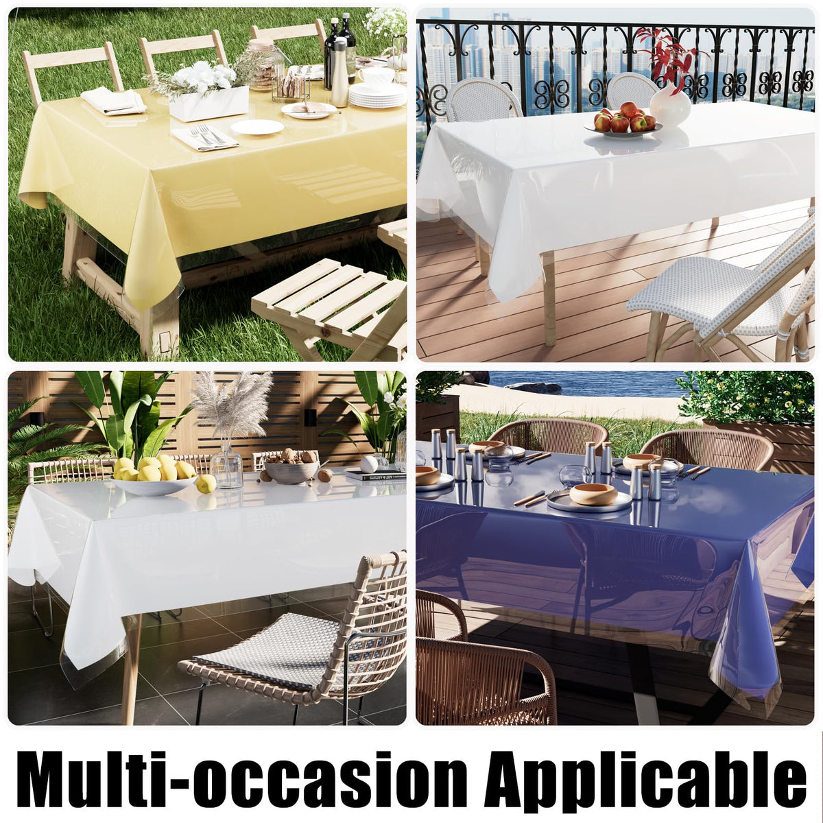 Smiry outdoor-use tablecloth suitable for picnics and camping setups