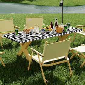 Smiry outdoor dining cloth suitable for camping, picnics, BBQs, and casual events.