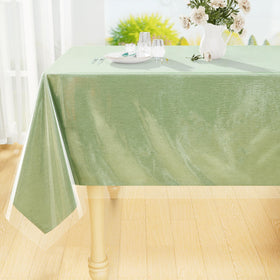 Smiry clear rectangle table cloth 60x84 inches protects while keeping table visible