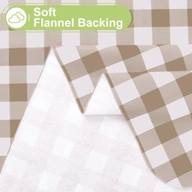 Smiry rectangle table cloth waterproof surface resists spills during gatherings.