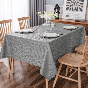 Smiry tablecloth resists tears for busy family meals.