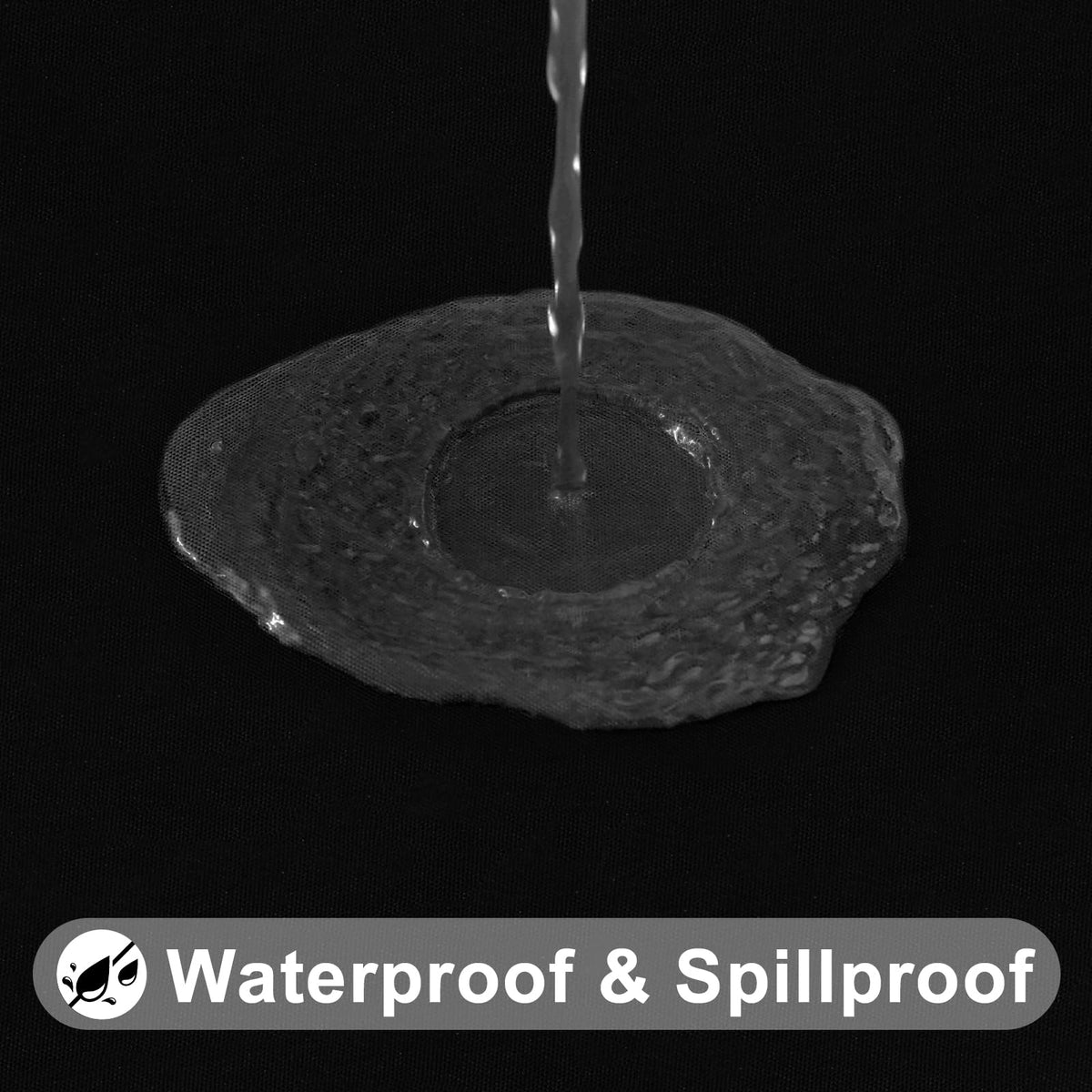 Smiry waterproof vinyl tablecloth offers easy wipe-clean surfaces