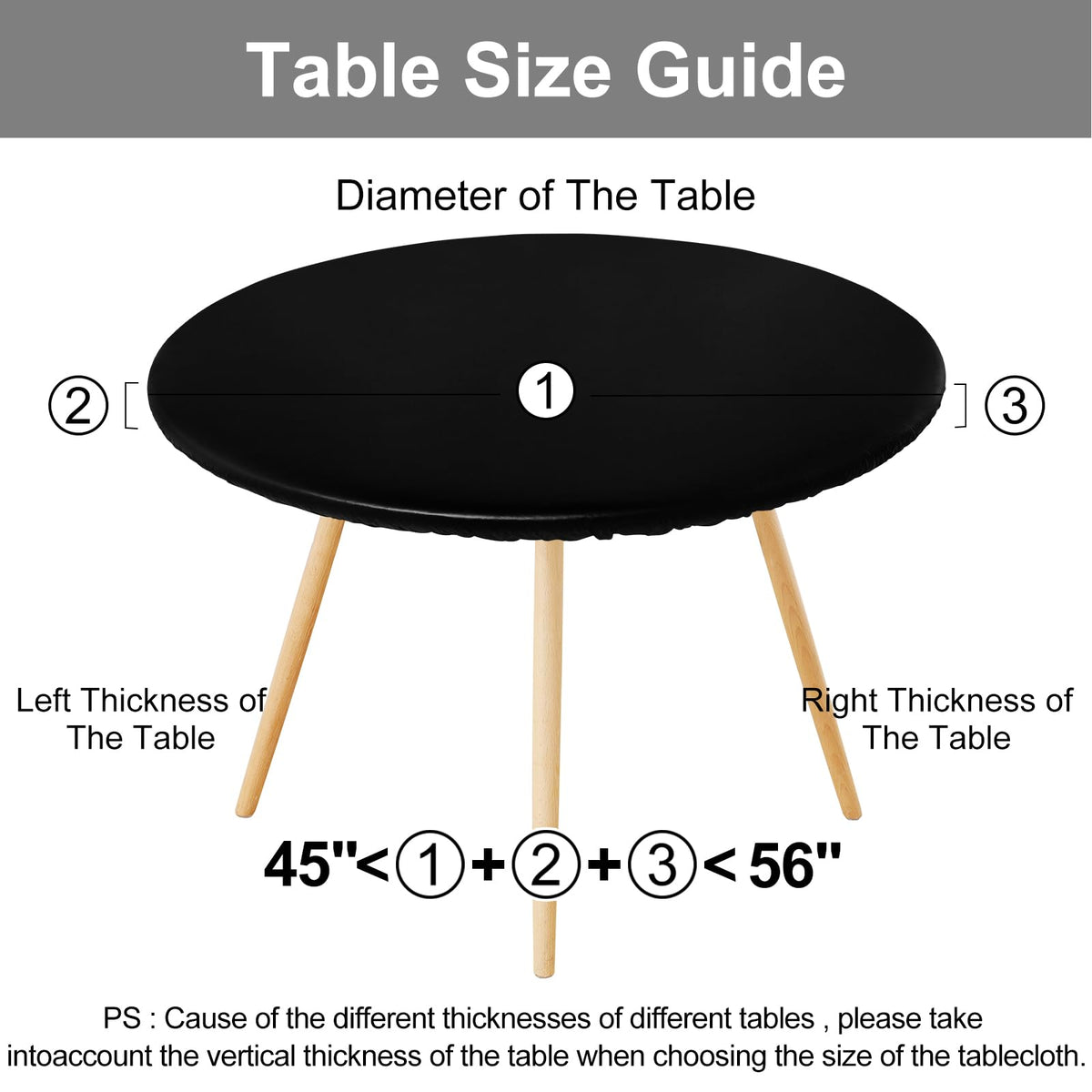 Smiry round picnic tablecloth offers heat and scratch protection on surfaces.