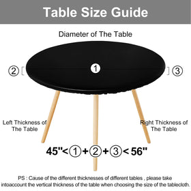 Smiry round picnic tablecloth offers heat and scratch protection on surfaces.
