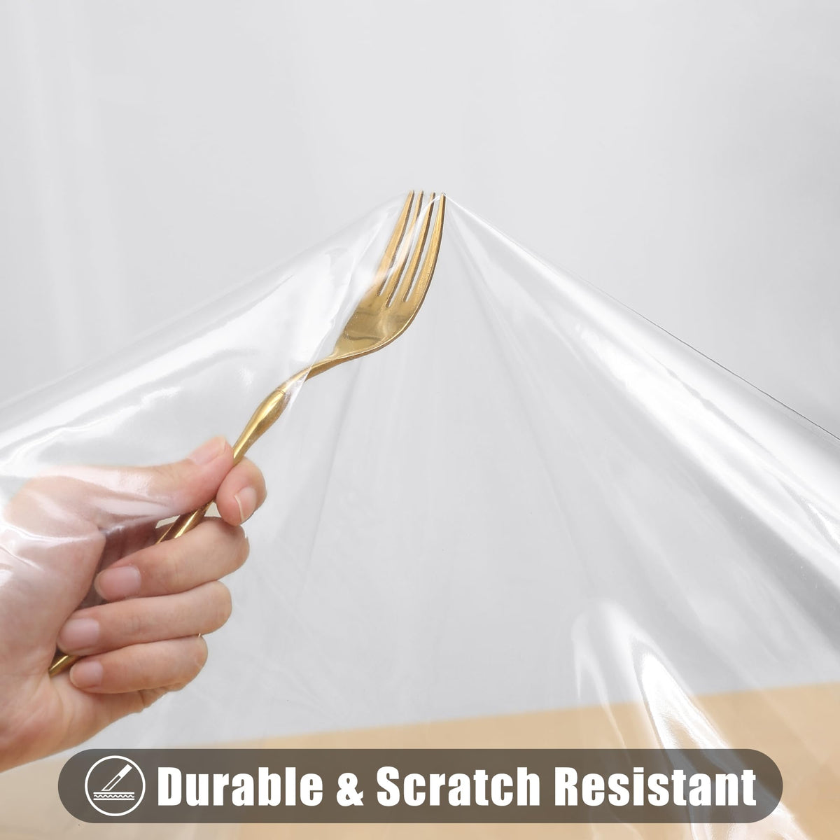 Smiry soft flannel backed tablecloth provides anti-slip protection