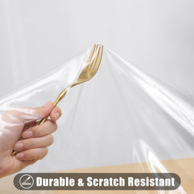 Smiry soft flannel backed tablecloth provides anti-slip protection