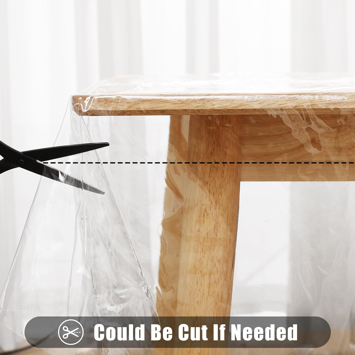 Smiry solid-color dining tablecloth adds versatile elegance for indoors or outdoors
