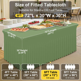 Smiry spandex tablecloth in grey provides a versatile, modern backdrop for buffet setups