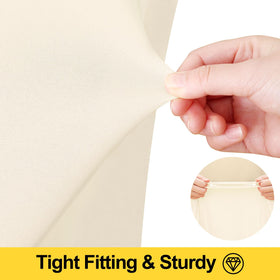 Smiry Spandex Tablecloth beads water on its surface demonstrating waterproof design