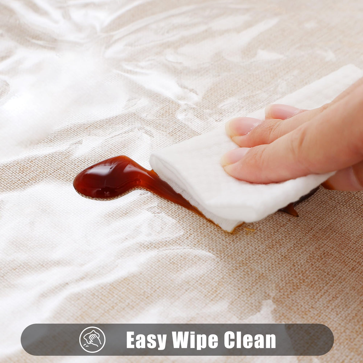Smiry table cloth, easy wipe-clean surface for busy dining