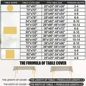 Smiry indoor-outdoor tablecloth suitable for patios and gatherings.