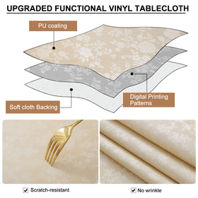 Smiry kitchen-dining use tablecloth for casual or formal meals.
