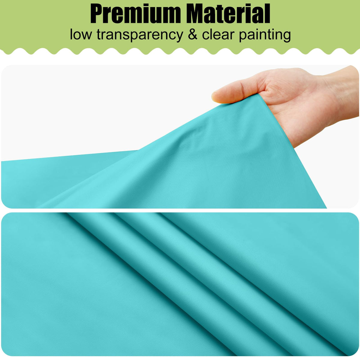 Smiry teal table cloth used for indoor and outdoor dining setups